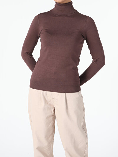 Image de Pull Marron Slim Fit   Femme