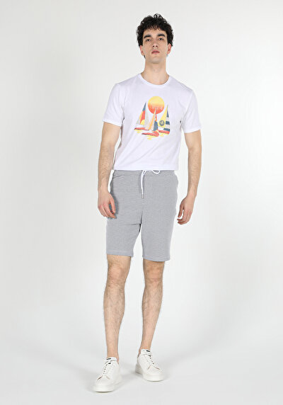 Afficher les détails de Short Gris Regular Fit Homme