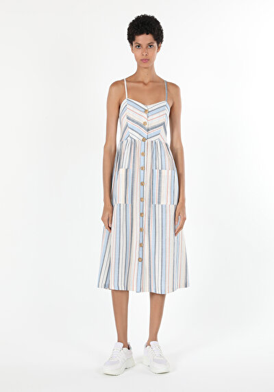 Afficher les détails de Robe Multicolou Slim Fit    Femme