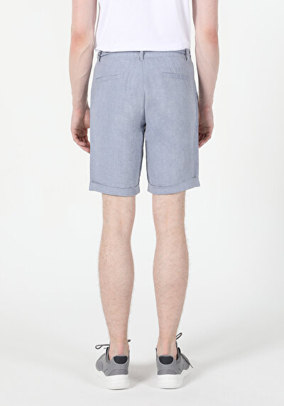 Image de Short Bleu Regular Fit Homme