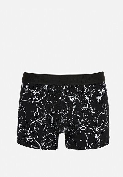 Image de Sous-vêtements Noir Modern Fit Imprimé Homme
