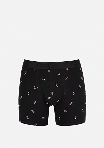 Image de Sous-vêtements Noir Modern Fit Imprimé Homme