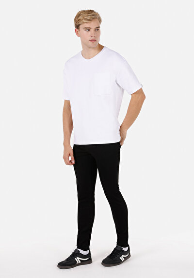 Afficher les détails de 040 Alex Pantalon Bleu Foncé   En  Skinny Fit Homme