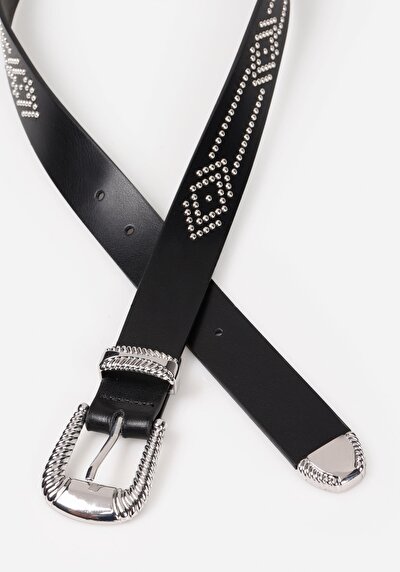 Image de Ceinture Noir Modern Fit Femme