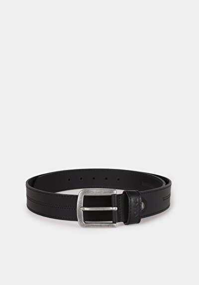 Image de Ceinture Noir Modern Fit Homme