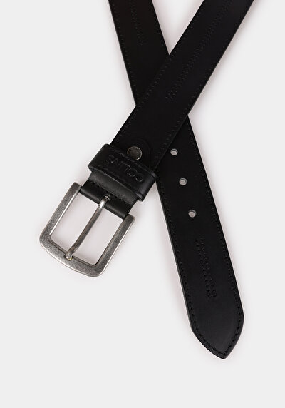 Image de Ceinture Noir Modern Fit Homme
