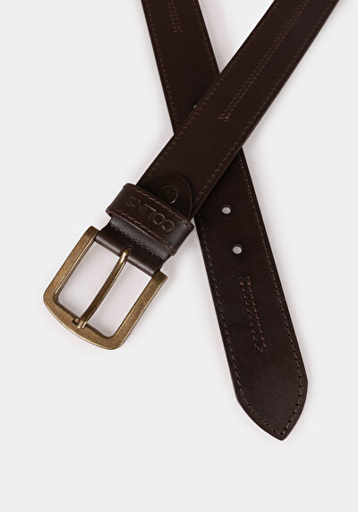 Afficher les détails de Ceinture Marron Modern Fit Homme