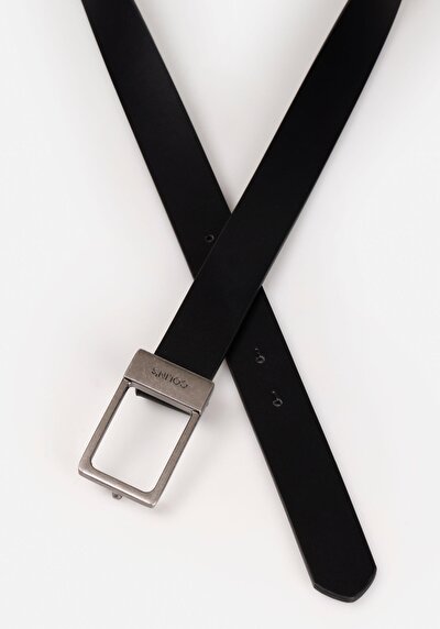 Image de Ceinture Noir Modern Fit Homme