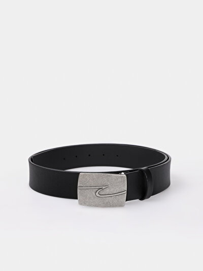 Image de Ceinture Noir Modern Fit Homme