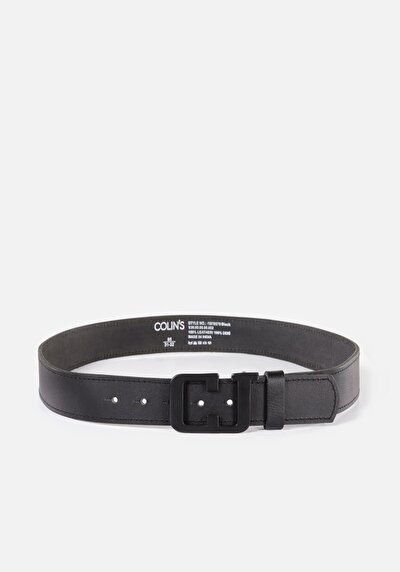 Image de Ceinture Noir Modern Fit Homme