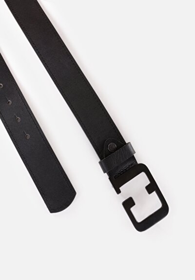Image de Ceinture Noir Modern Fit Homme