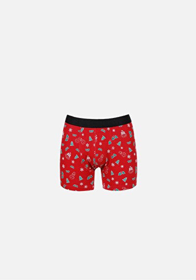 Image de Sous-vêtements Rouge Modern Fit Imprimé Homme