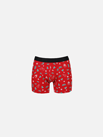Image de Sous-vêtements Rouge Modern Fit Imprimé Homme