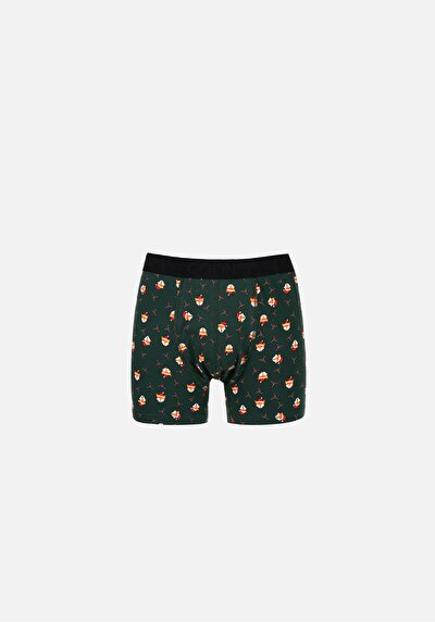 Image de Sous-vêtements Vert Modern Fit Imprimé Homme