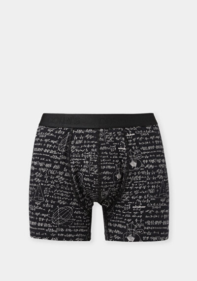 Image de Sous-vêtements Noir Modern Fit Imprimé Homme