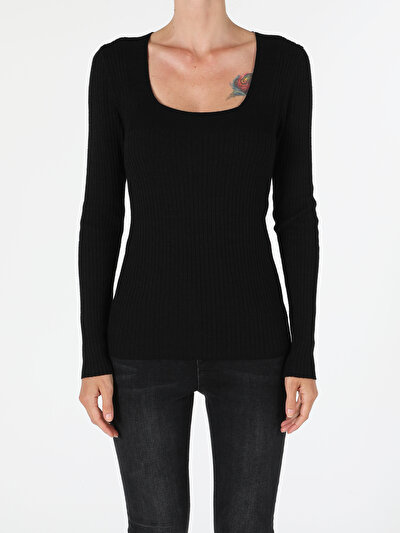 Image de Pull Noir Slim Fit   Femme