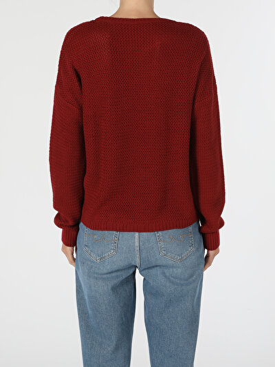 Image de Pull Bordeaux Regular Fit   Femme