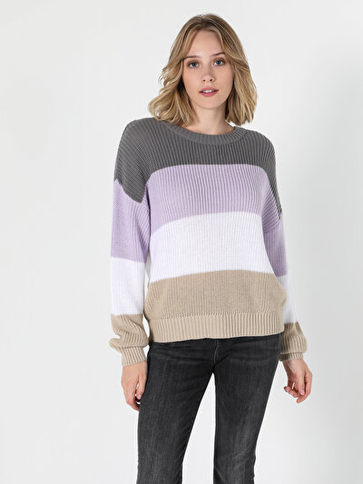 Image de Pull Multicolou Regular Fit   Femme