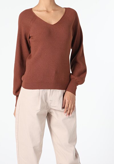 Image de Pull Marron Regular Fit   Femme