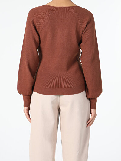 Image de Pull Marron Regular Fit   Femme