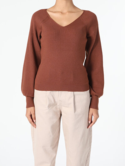 Image de Pull Marron Regular Fit   Femme