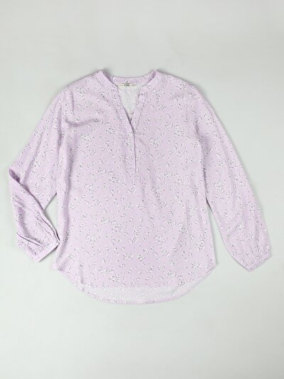 Afficher les détails de Chemise À Manches Longues Violet Blouse   Femme