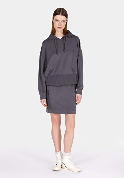 Image de Jupe Anthracite Slim Fit Droit Plongée Mini Femme