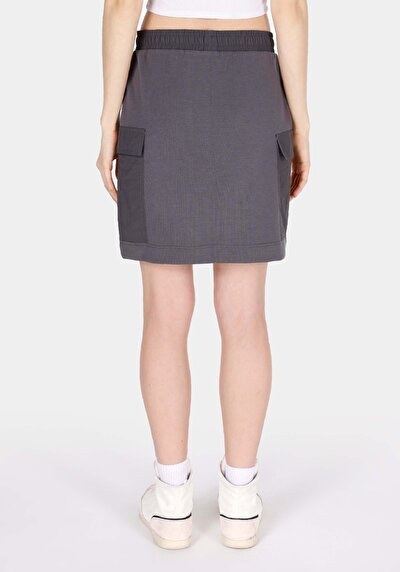 Image de Jupe Anthracite Slim Fit Droit Plongée Mini Femme