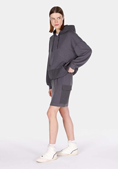 Image de Jupe Anthracite Slim Fit Droit Plongée Mini Femme