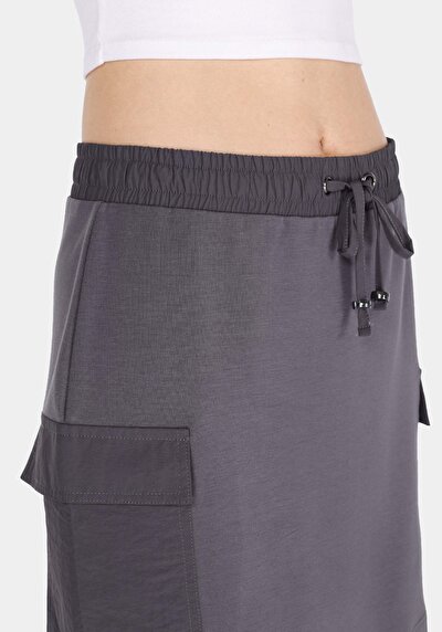 Image de Jupe Anthracite Slim Fit Droit Plongée Mini Femme