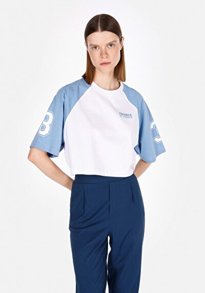 Image de Blouse À Manches Courtes Blanc Comfort Fit Manches Courtes Femme