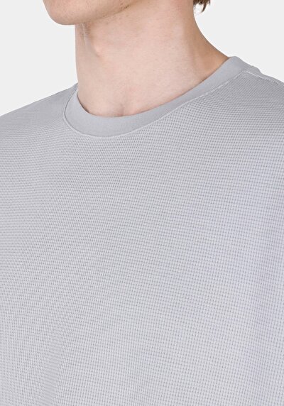 Image de T-shirt À Manches Courtes Bleu Comfort Fit Droit Homme
