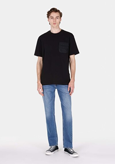 Image de 045 David Pantalon Straight Leg Medium Rise En Jean Regular Fit Homme