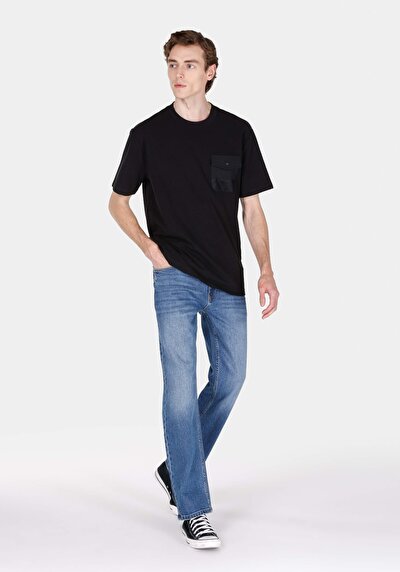 Image de 045 David Pantalon Straight Leg Medium Rise En Jean Regular Fit Homme