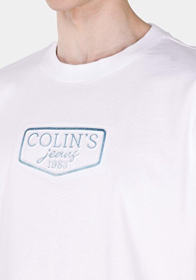 Image de T-shirt À Manches Courtes Blanc Regular Fit Droit Homme