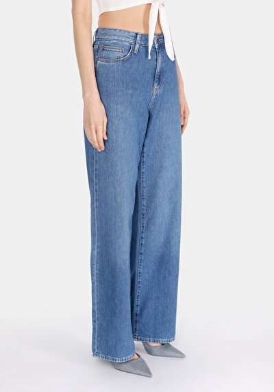 Image de 970 Berry Pantalon En Jean Regular Fit Femme