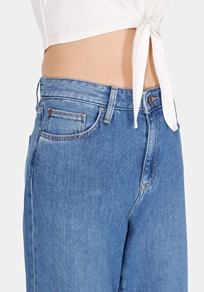 Image de 970 Berry Pantalon    En Jean Regular Fit Femme