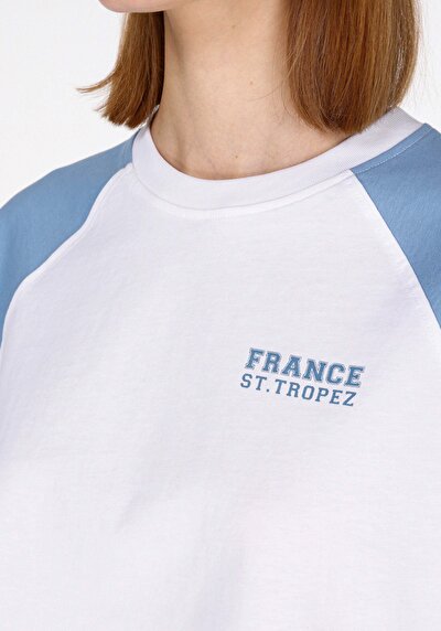 Image de Blouse À Manches Courtes Blanc Comfort Fit Manches Courtes Femme