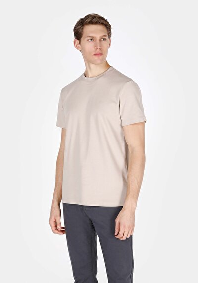 Image de Beige Homme T-shirt À Manches Courtes
