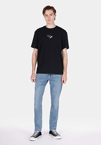 Image de T-shirt À Manches Courtes Noir Comfort Fit Jakarli Homme