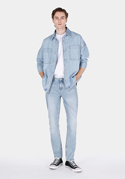 Image de 044 Karl Pantalon Straight Leg Low Rise En Jean Straight Fit Homme