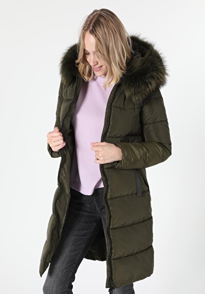 Image de Manteau  Kaki Regular Fit  Femme