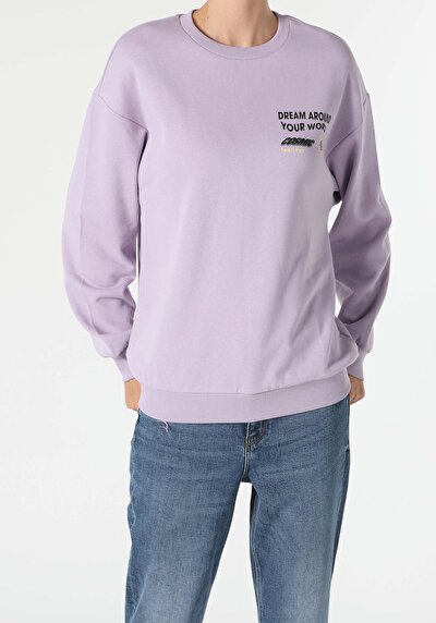 Image de Pull-over Violet Oversize Fit  Femme