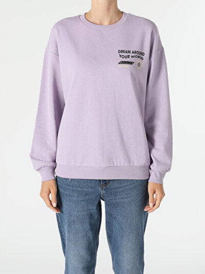 Image de Pull-over Violet Oversize Fit  Femme