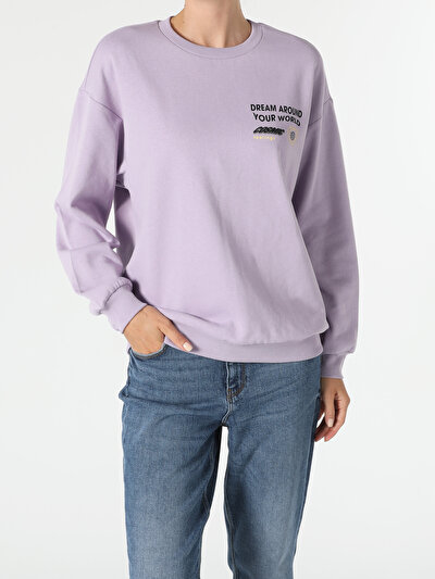 Image de Pull-over Violet Oversize Fit  Femme