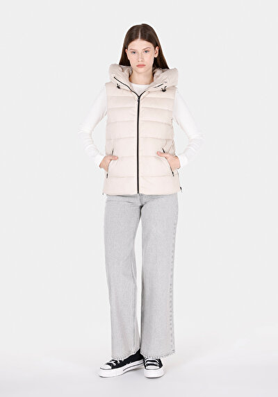 Afficher les détails de Gilet Beige Regular Fit Femme