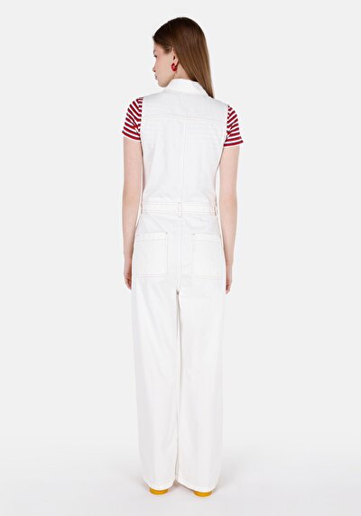 Image de Pull Blanc Regular Fit Sans Manches Femme