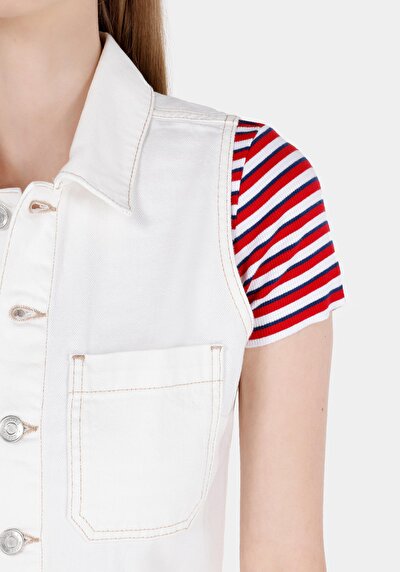 Afficher les détails de Pull Blanc Regular Fit Sans Manches  Femme