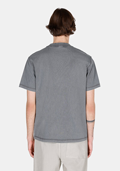 Image de T-shirt À Manches Courtes Anthracite Comfort Fit Droit Homme