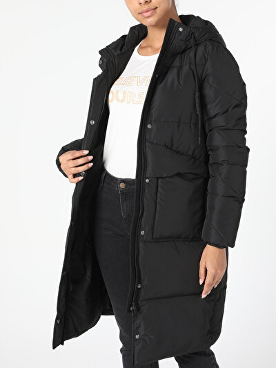 Image de Manteau Noir Regular Fit Femme
